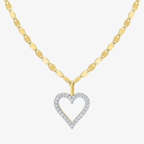 Nova Star&#40;R&#41; 1/10cttw. Lab Grown Diamond Heart Pendant - image 