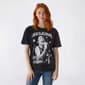 Juniors C-Life Mineral Wash Selena Song Lyrics Oversized Tee - image 1