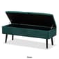 Baxton Studio Caine Velvet Fabric Wood Storage Bench - image 2
