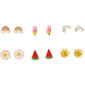 Lil'' Ashley 6pr. Summer Motif Stud Earring Set - image 1