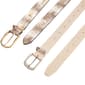 Womens Steve Madden 2 for 1 Off-White/Snakeskin Belt - image 1