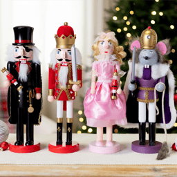 Northlight Wooden Suite Ballet Christmas Nutcracker  - Set of 4