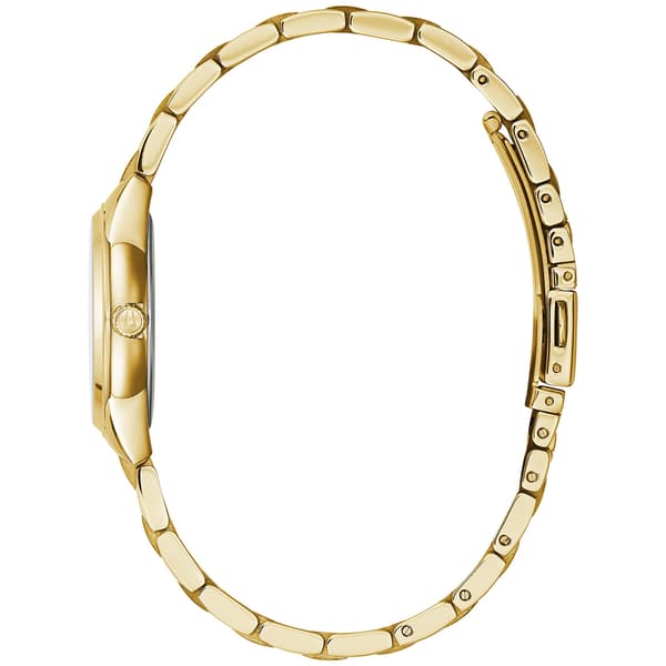 Womens Bulova Goldtone Diamond Accent Bracelet Watch - 97P150
