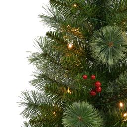 Puleo International 2pc. Cashmere Pre-Lit Potted Christmas Trees