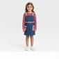 Girls (4-6x) Little Lass(R) Denim & Plaid Jumper with Rib Knit Top - image 1