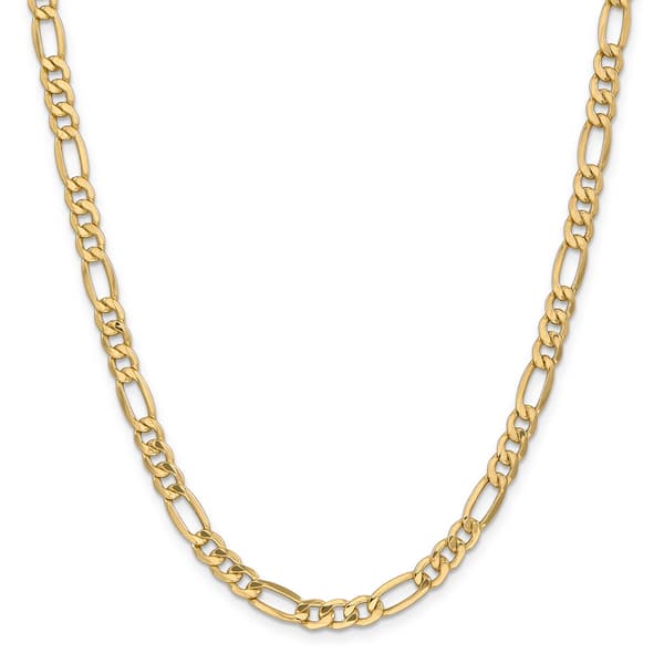 Mens Gold Classics&#40;tm&#41; 6.25mm. 14k Semi Solid Figaro Chain Necklace - image 
