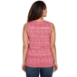 Petite Ruby Rd. Indigo Go Marled Embroidery Sleeveless Blouse - image 2