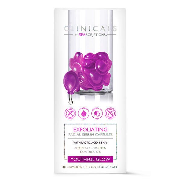 Clinicals by Spascriptions Exfoliating Facial Serum Capsules - image 