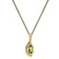 14kt. Yellow Gold Green Peridot Pendant Necklace - image 1
