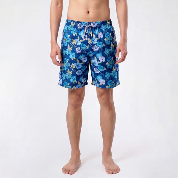 Young Mens SURFZONE(R) Hibiscus Swim Trunks - image 