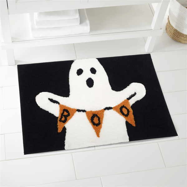 Avanti Ghost Boo Halloween Bath Rug