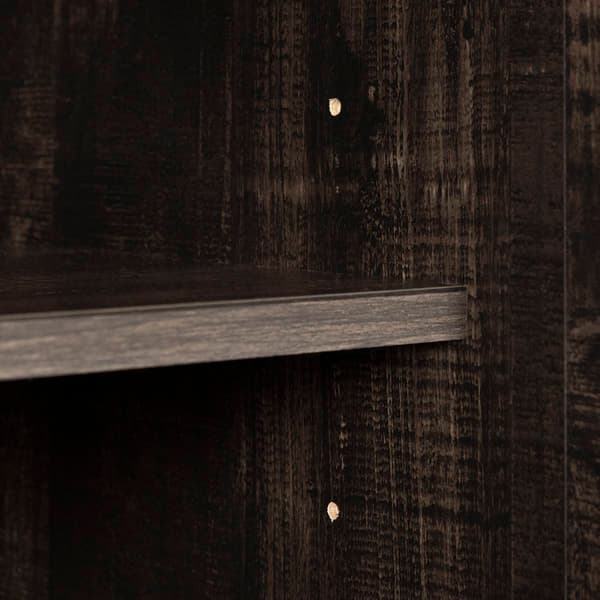 South Shore Bellami Rubbed Black Buffet w/Wine Storage