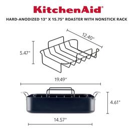 KitchenAid® Hard-Anodized Nonstick Roasting Pan
