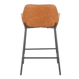 LumiSource Daniella Industrial Counter Stools - Set of 2