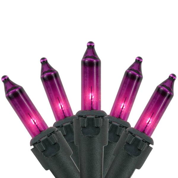 Northlight Seasonal 10ft. Purple Christmas Lights - Black Wire - image 