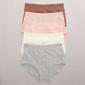 Womens Rene Rofe(R) 5pk. Mufing Top Brief Panties - 179366H5-HERMD - image 1