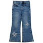 Girls (4-6x) YMI(R) 5-Pocket Flare Jeans with Butterfly Patches - image 1