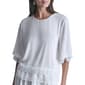Womens DKNY Sport 3/4 Sleeve Cutout Windowpane Top - image 1