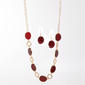 Ashley Cooper(tm) Geo Link Marbled CCB Necklace & Earring Set - image 1