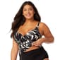 Plus Size Anne Cole Palm Chic Underwire Tankini Swim Top - image 3
