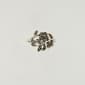 Marsala Silver Plated Marcasite Leaf & Flower Ring - image 1