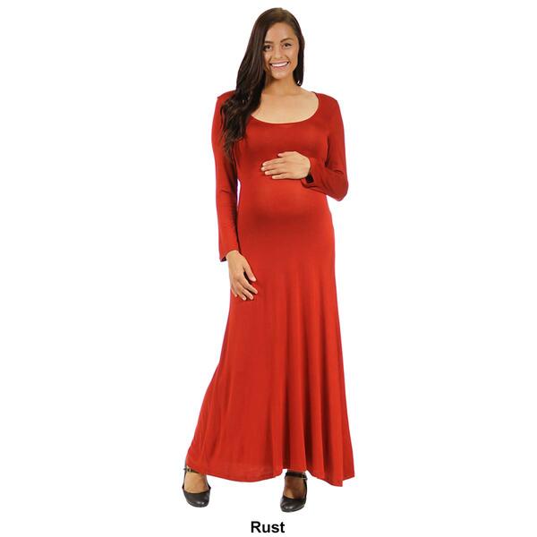 Plus Size 24/7 Comfort Apparel A-Line Maternity Dress