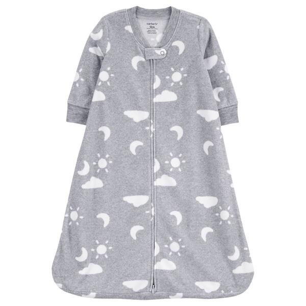 Baby Unisex &#40;NB-12M&#41; Carters&#40;R&#41; Moon & Stars Fleece Sleep Bag - image 