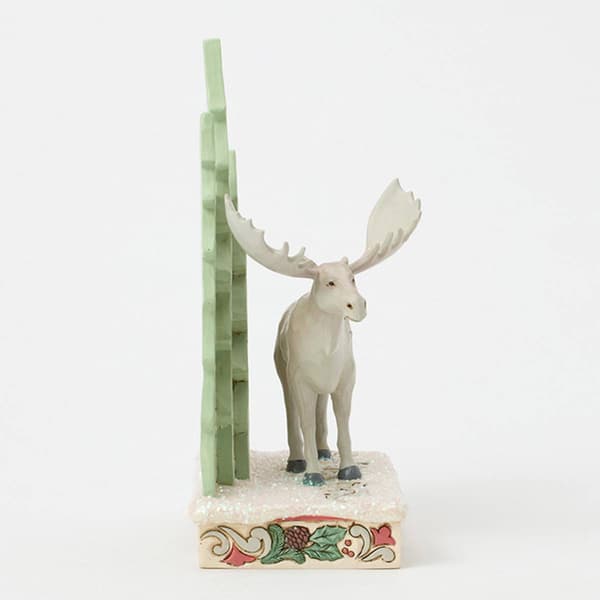 Jim Shore Woodland Glen Moose w/ Layered Tree Christmas Figurine