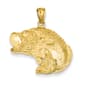 Gold Classics(tm) 14k. Bass Fish Jumping Pendant - image 1