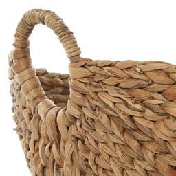 9th & Pike® Extra Large Oval Natural Seagrass Wicker Tote