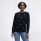 Petite Zac & Rachel Long Sleeve Mini Heart Embroidery Sweater - image 2
