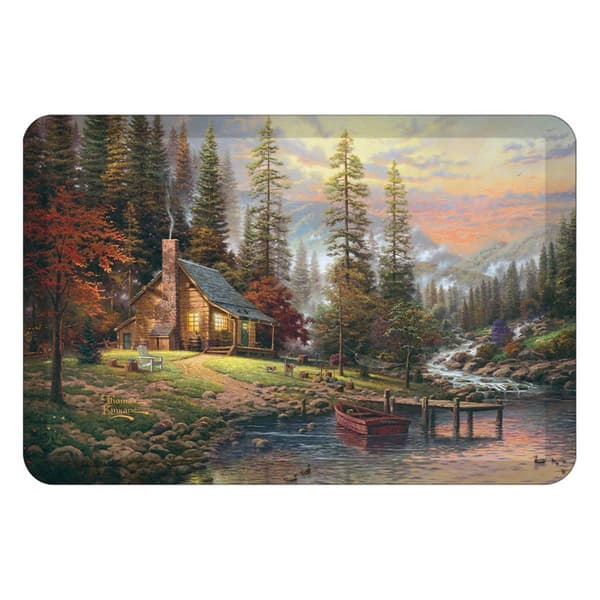 Kinkade A Peaceful Retreat Anti-Fatigue Kitchen Mat - image 