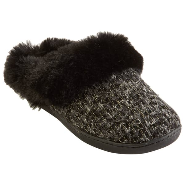 Womens Isotoner Sweater Knit Samantha Hoodback Slippers - image 