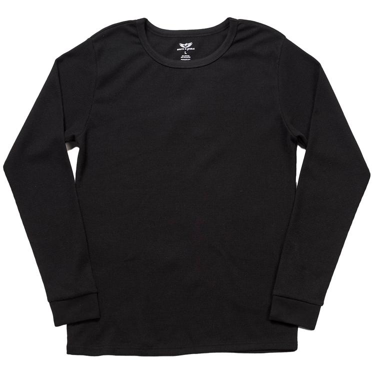 Mens Smith & Eagle Waffle Thermal Long Sleeve Shirt