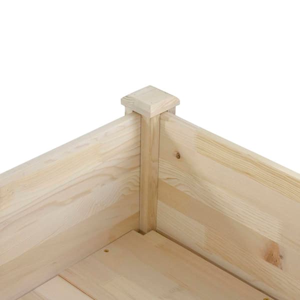 Northlight Seasonal 4ft. Raised Garden Bed Planter Box - Natural
