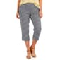 Petite Emily Daniels Pull On Gingham Side Slit Capris - image 1