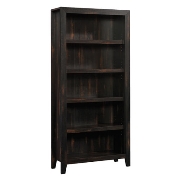 Sauder Dakota Pass 5-Shelf Bookcase - Char Pine - image 