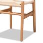 Baxton Studio Raheem Brown Hemp & Wooden 2pc. Dining Chair Set - image 5