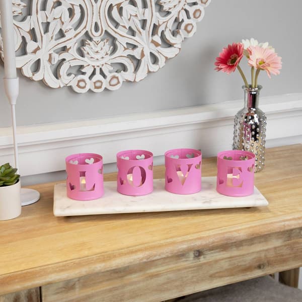 Northlight Seasonal Valentine''s Day Candle Holders - Set of 4