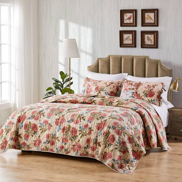 Greenland Home Fashions&#40;tm&#41; Briar Authentic Patchwork Quilt Set