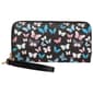 Sasha Stripe Butterfly Large Zip-Around Wristlet - image 1