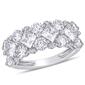 Diamond Classics&#40;tm&#41; 10kt. 14-Stone Princess & Round Cluster Ring - image 1