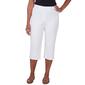 Womens Alfred Dunner Blue Bayou Denim Embroidered Capris - image 1