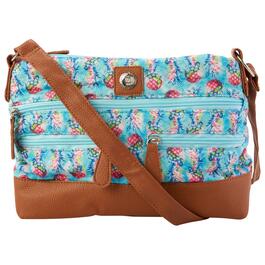 Stone Mountain Handbags Company Store  Plug In Emboss Floral Dome Satchel  by Stone Mountain USA
