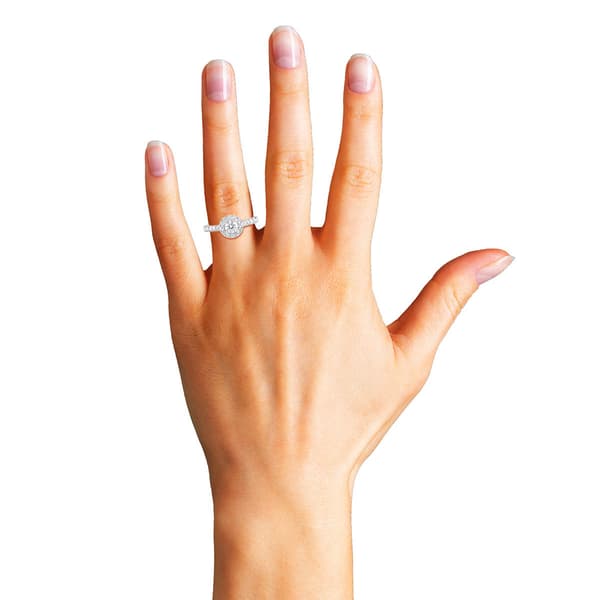 Nova Star™ 5/8ctw. Lab Grown Halo Diamond Engagement Ring