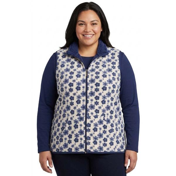 Plus Size Hasting & Smith Vest with Sherpa Trim - image 