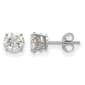 True Light(tm) 5.5mm Round Moissanite Basket Post Earrings - image 1