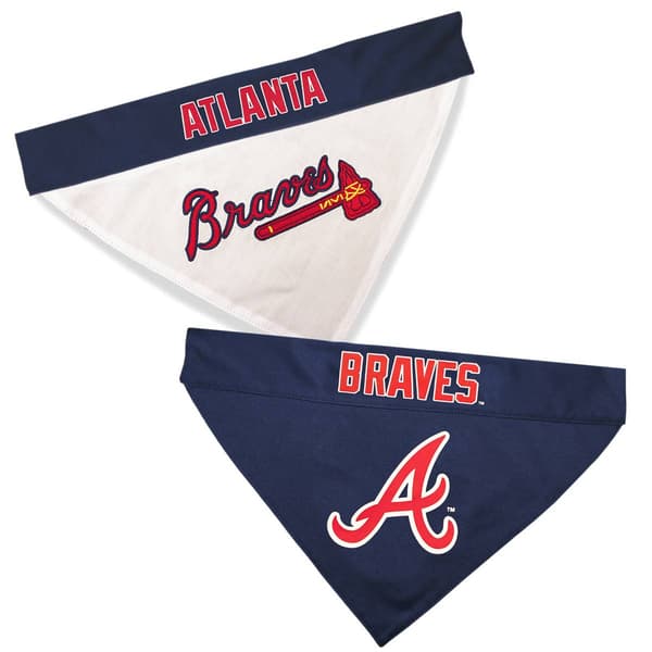 MLB Atlanta Braves Reversible Pet Bandana - image 