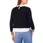 Womens Cece Long Sleeve Two in One Sweater w/ Contrast Pocket - image 2