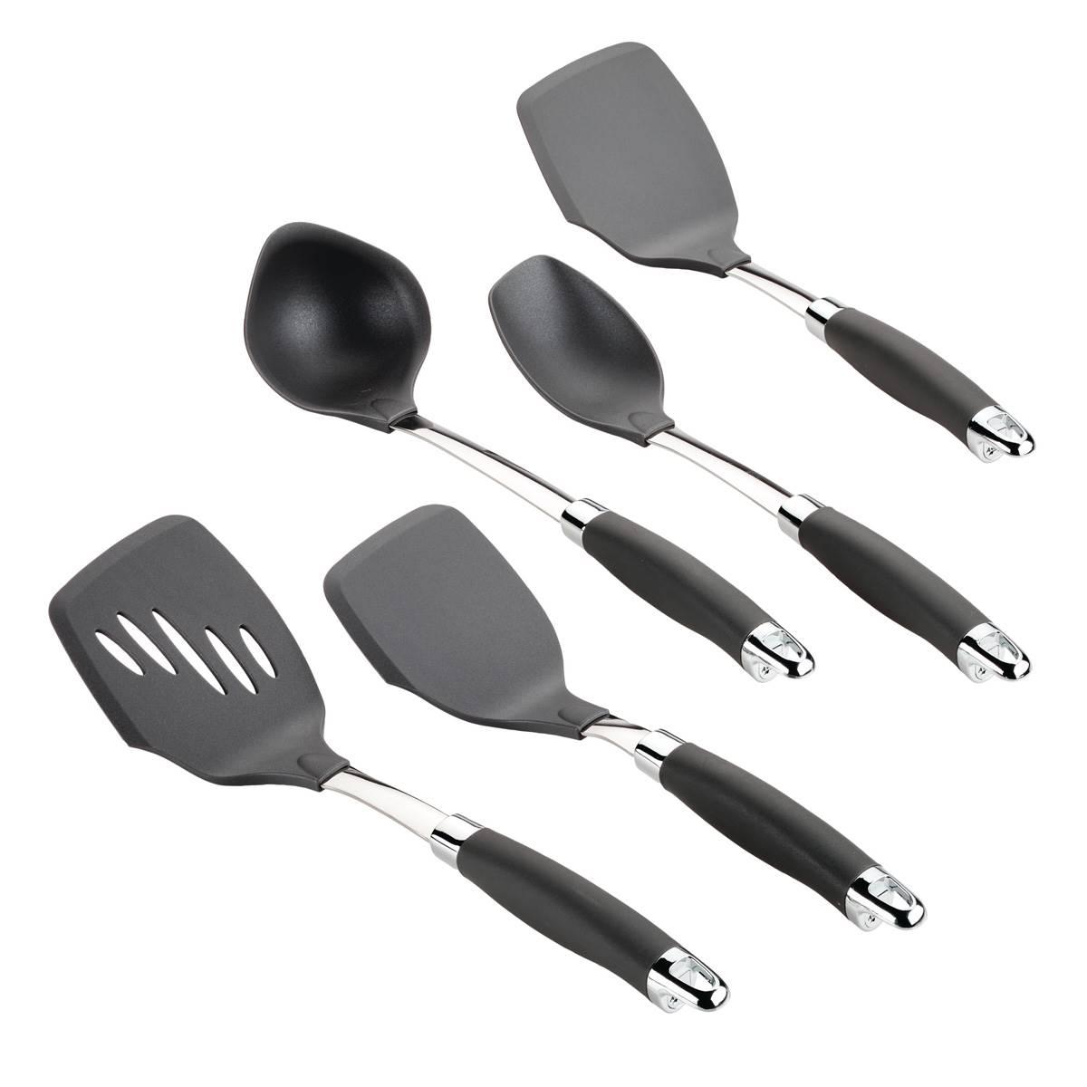 Anolon® SureGrip® 5pc. Graphite Non-Stick Utensil Set -...